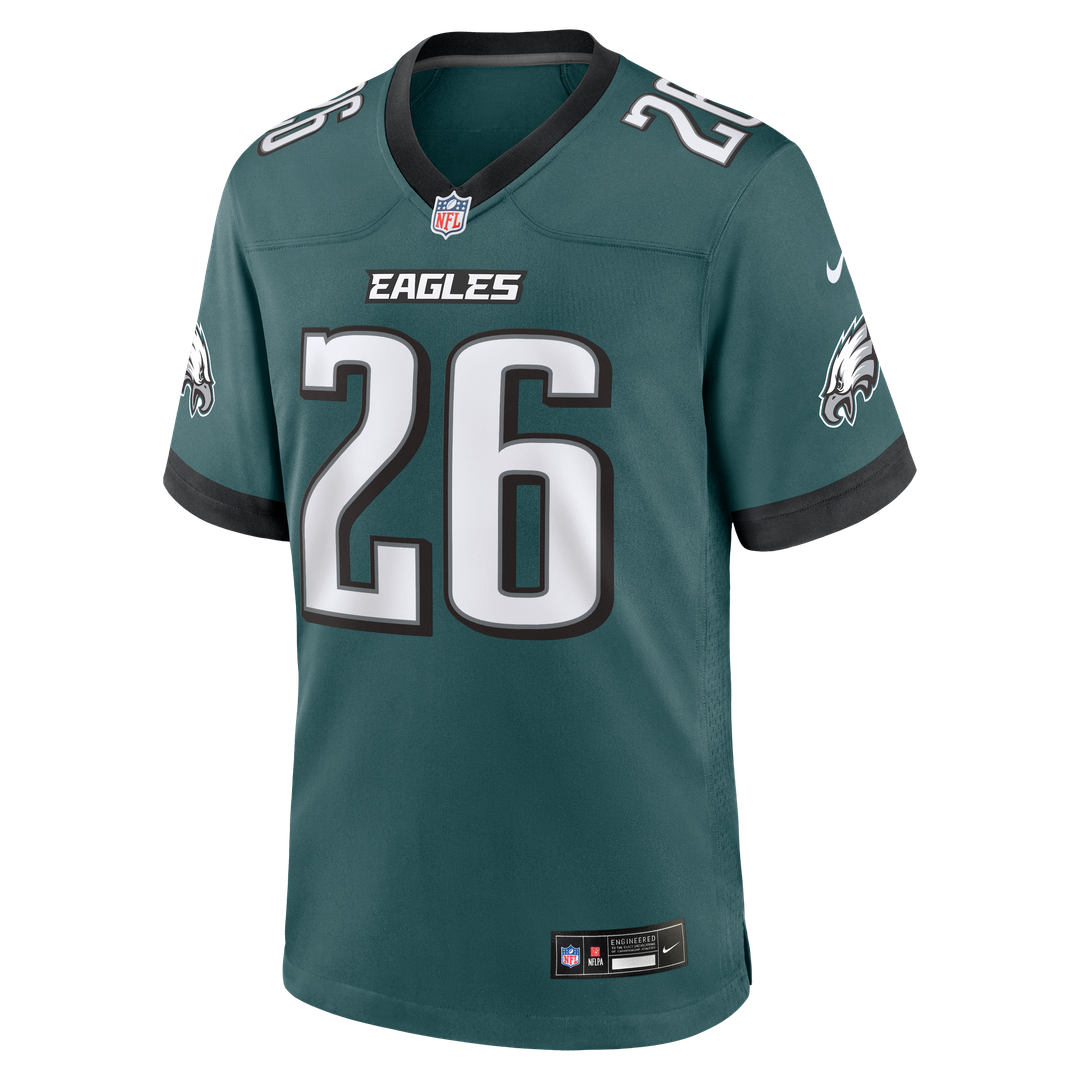 Philadelphia Eagles Saquon Barkley Nike Midnight Green Game Jersey