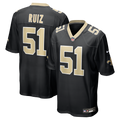 New Orleans Saints Cesar Ruiz Nike Black Game Jersey