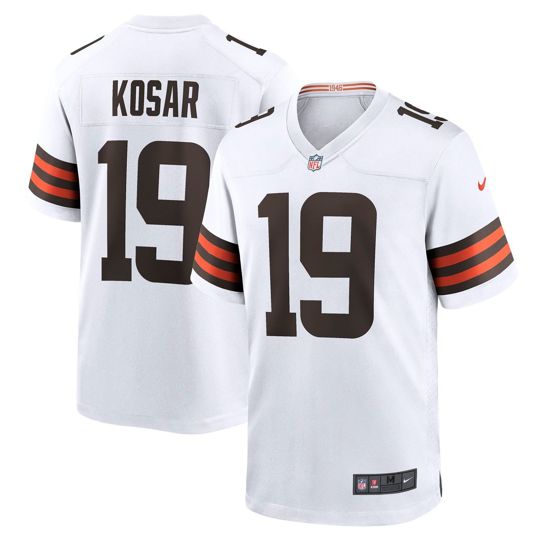 Cleveland Browns Bernie Kosar Nike White Retired Game Jersey