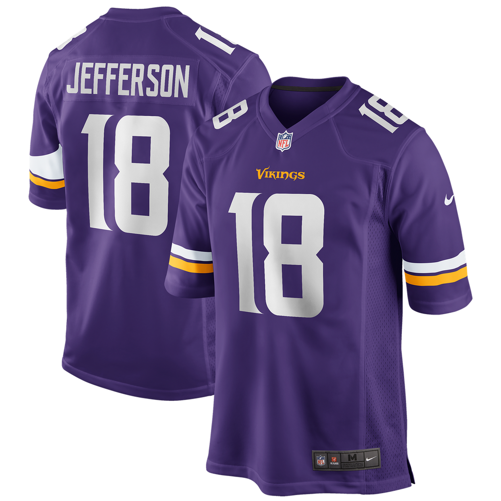 Minnesota Vikings Justin Jefferson Nike Purple Game Jersey