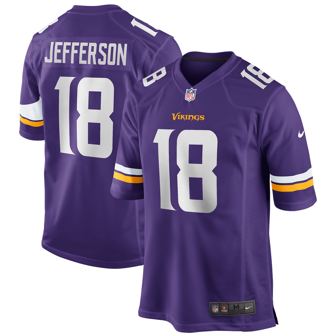 Minnesota Vikings Justin Jefferson Nike White Game Jersey