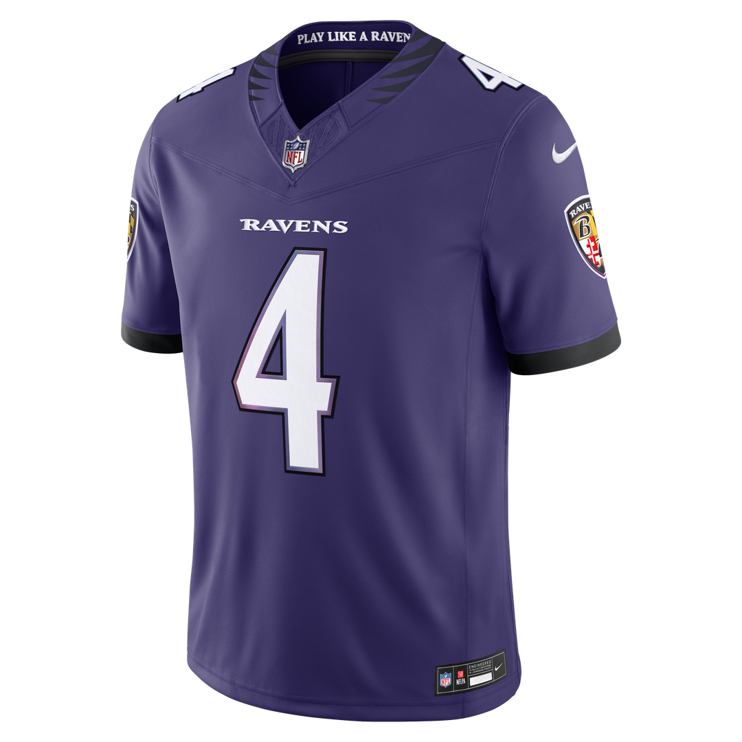 Baltimore Ravens Zay Flowers Nike Purple Team Vapor FUSE Stitched Limited Jersey