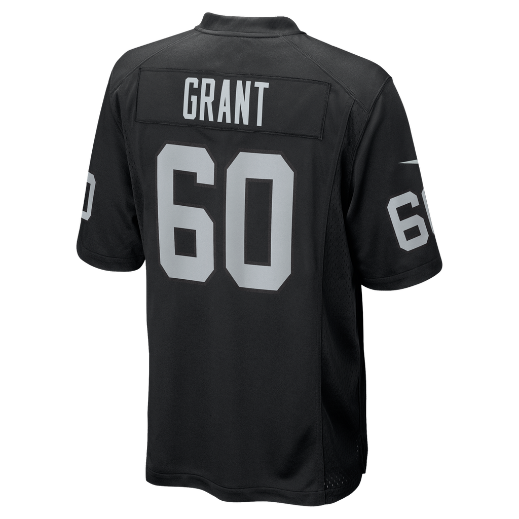 Las Vegas Raiders Charles Grant Nike Black Game Jersey