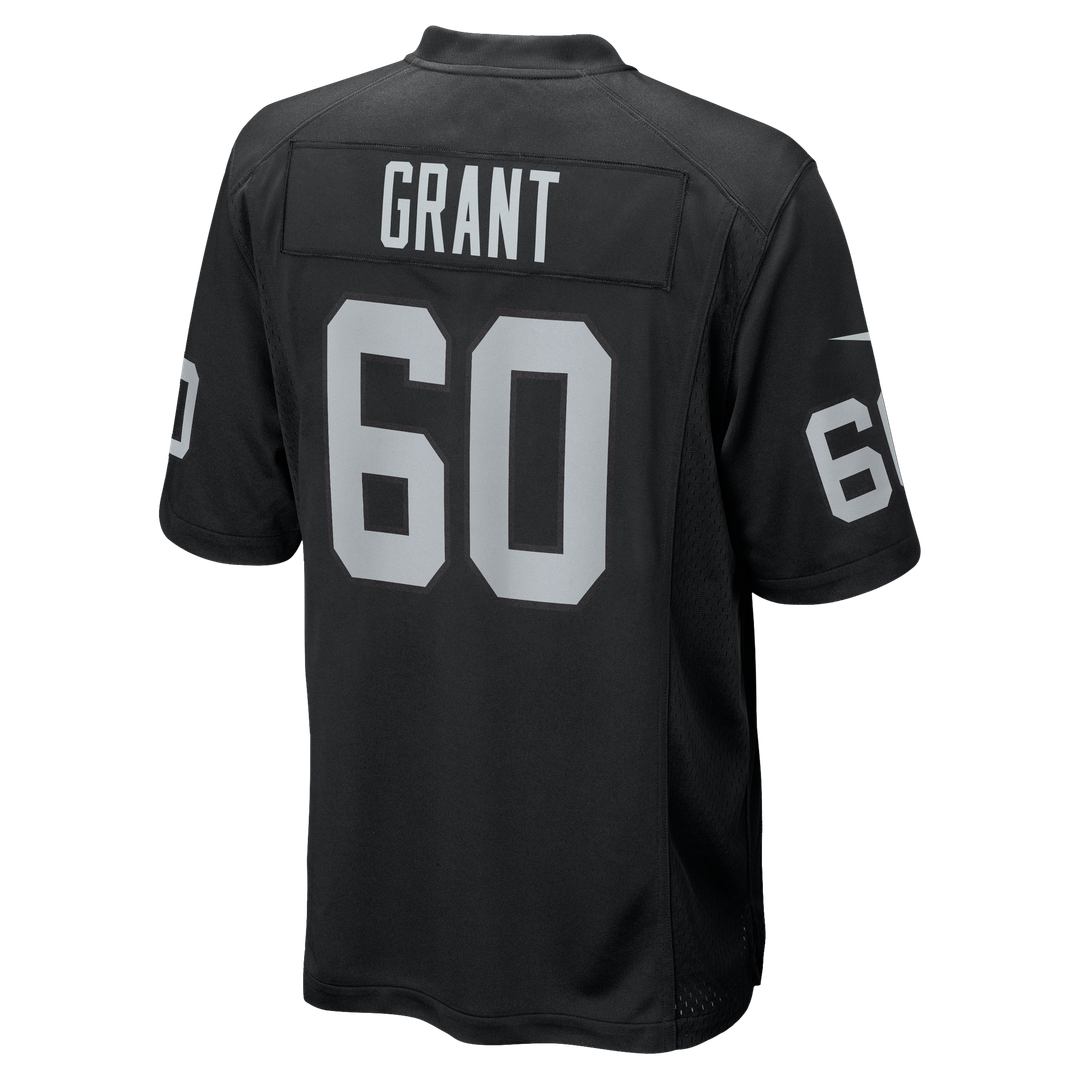 Las Vegas Raiders Charles Grant Nike Black Game Jersey