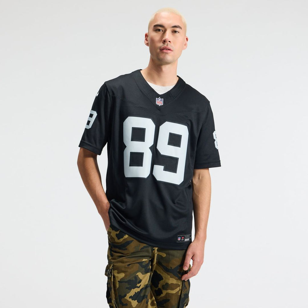 Las Vegas Raiders Brock Bowers Nike White Vapor FUSE Stitched Limited Jersey