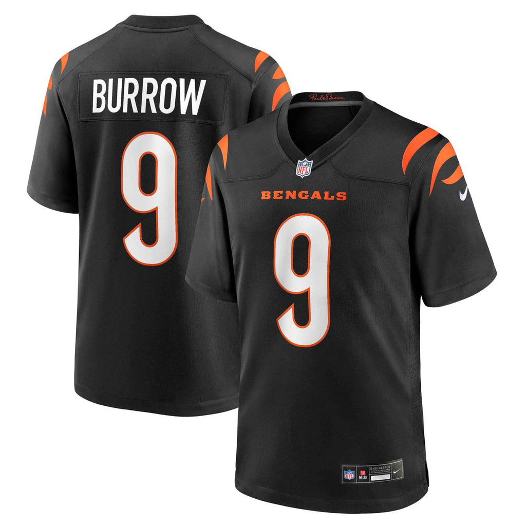 Cincinnati Bengals Joe Burrow Nike Black Game Jersey