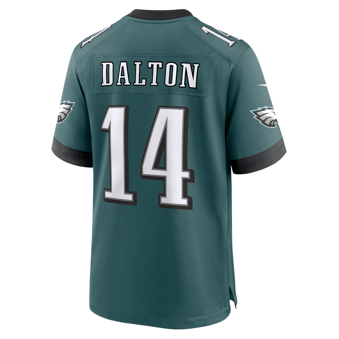 Philadelphia Eagles Andy Dalton Nike Midnight Green Game Jersey