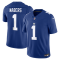 New York Giants Malik Nabers Nike Royal Team Vapor FUSE Stitched Limited Jersey