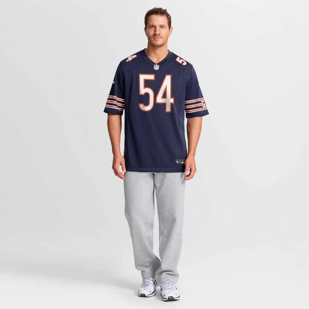 Chicago Bears Logan Jones Nike Navy Game Jersey
