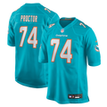 Miami Dolphins Kadyn Proctor Nike Aqua Game Jersey