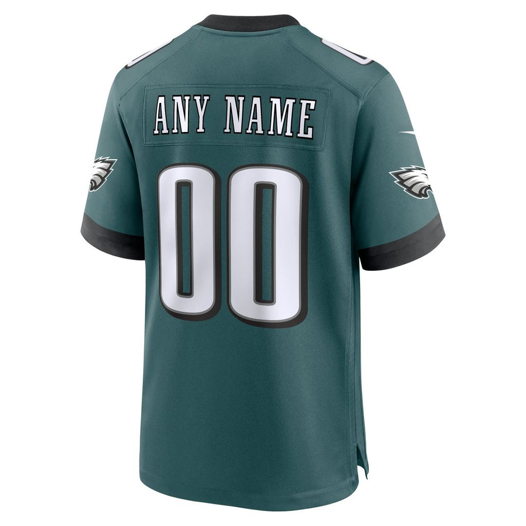 Philadelphia Eagles Nike Midnight Green Custom Jersey
