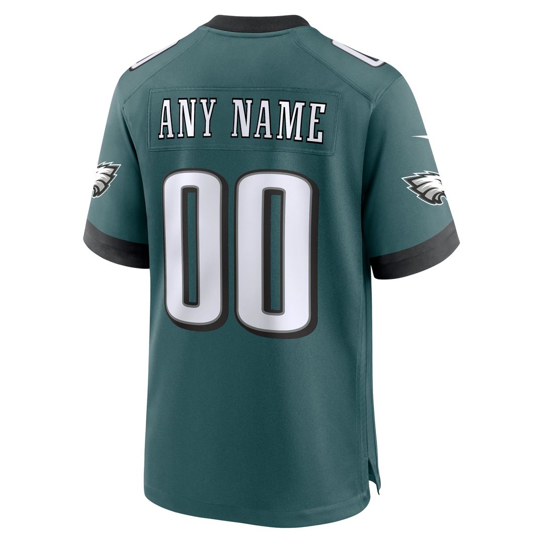 Philadelphia Eagles Nike Midnight Green Custom Jersey