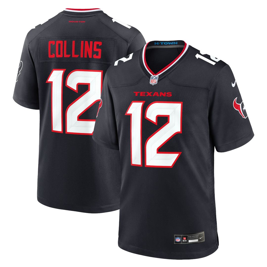 Houston Texans Nico Collins Nike White Game Jersey