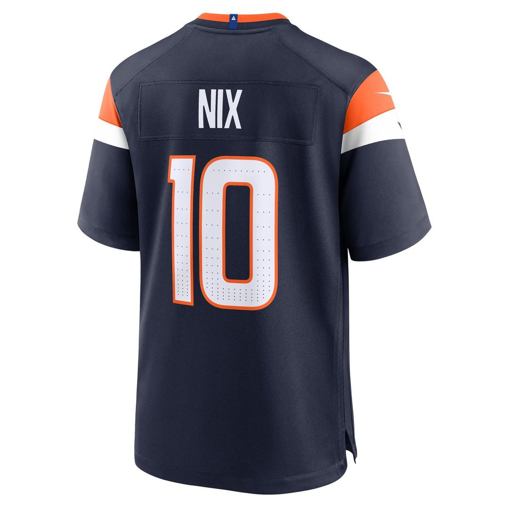 Denver Broncos Bo Nix Nike Orange Game Jersey