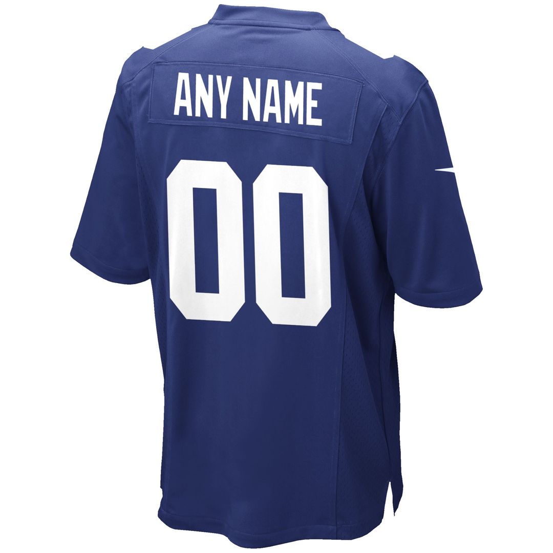 New York Giants Nike Royal Custom Jersey