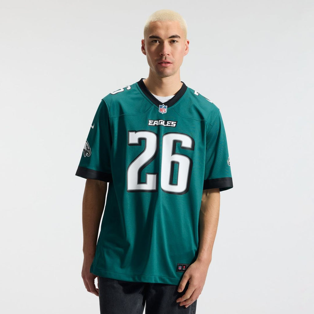 Philadelphia Eagles Saquon Barkley Nike Midnight Green Game Jersey