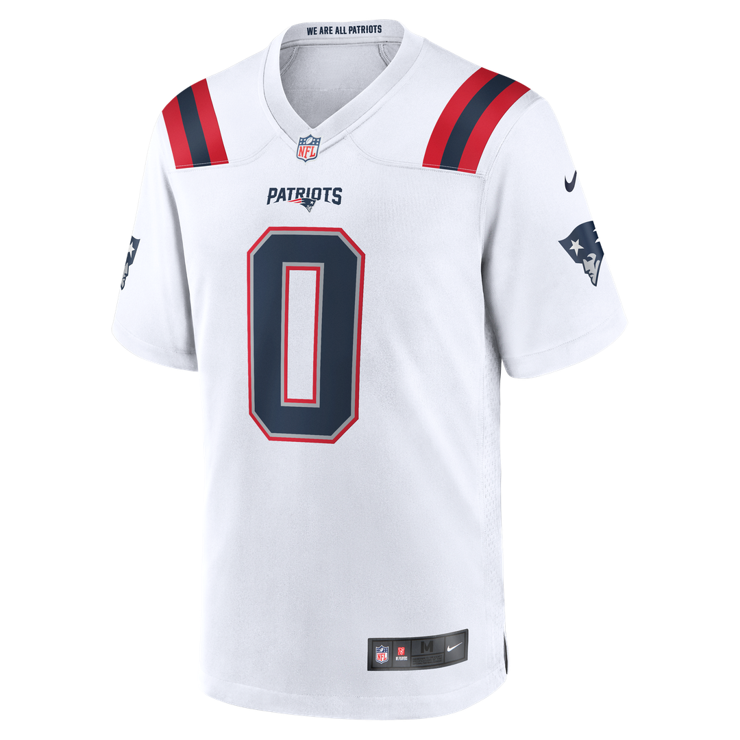 New England Patriots Christian Gonzalez Nike Navy Game Jersey