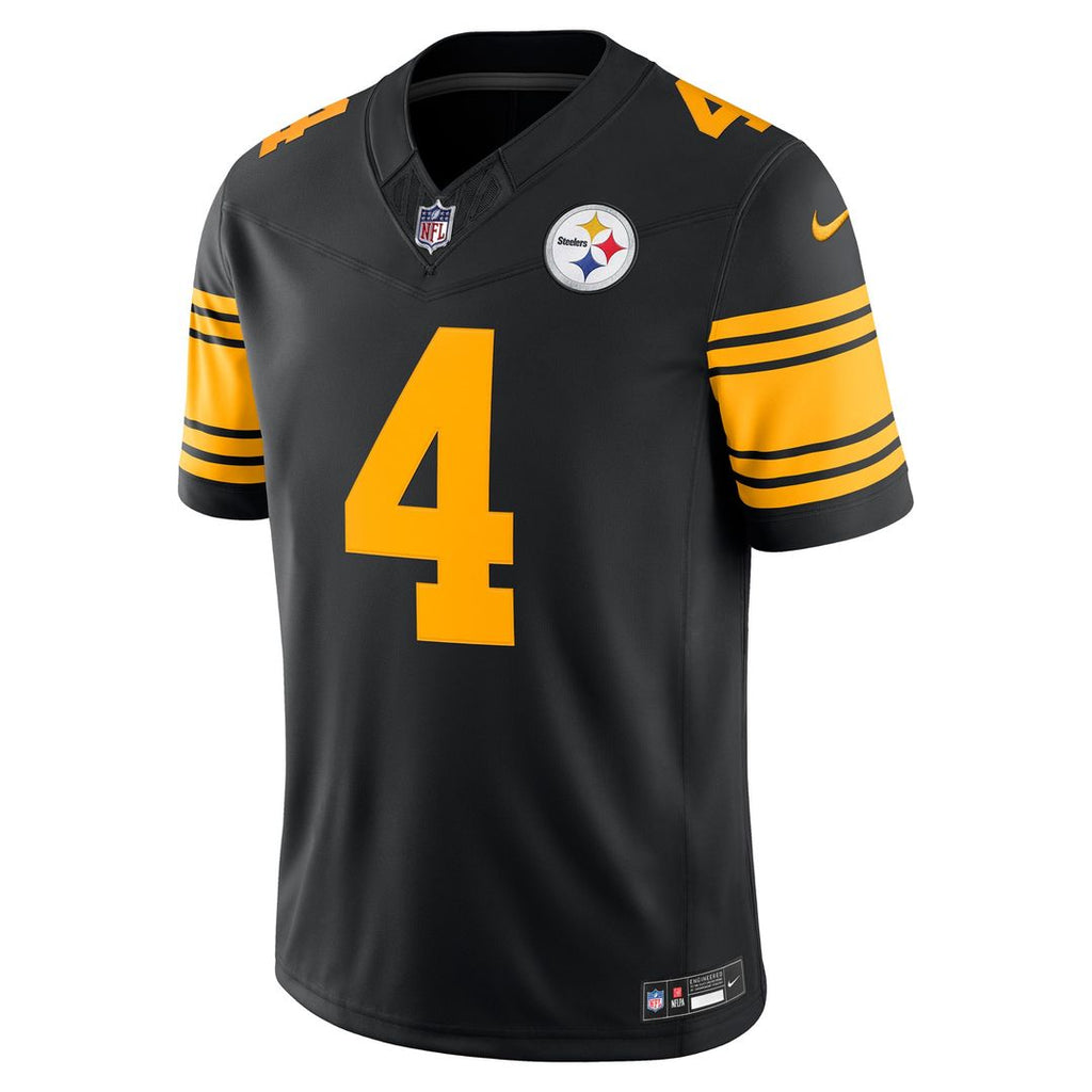Pittsburgh Steelers DK Metcalf Nike Black Alternate Vapor FUSE Stitched Limited Jersey