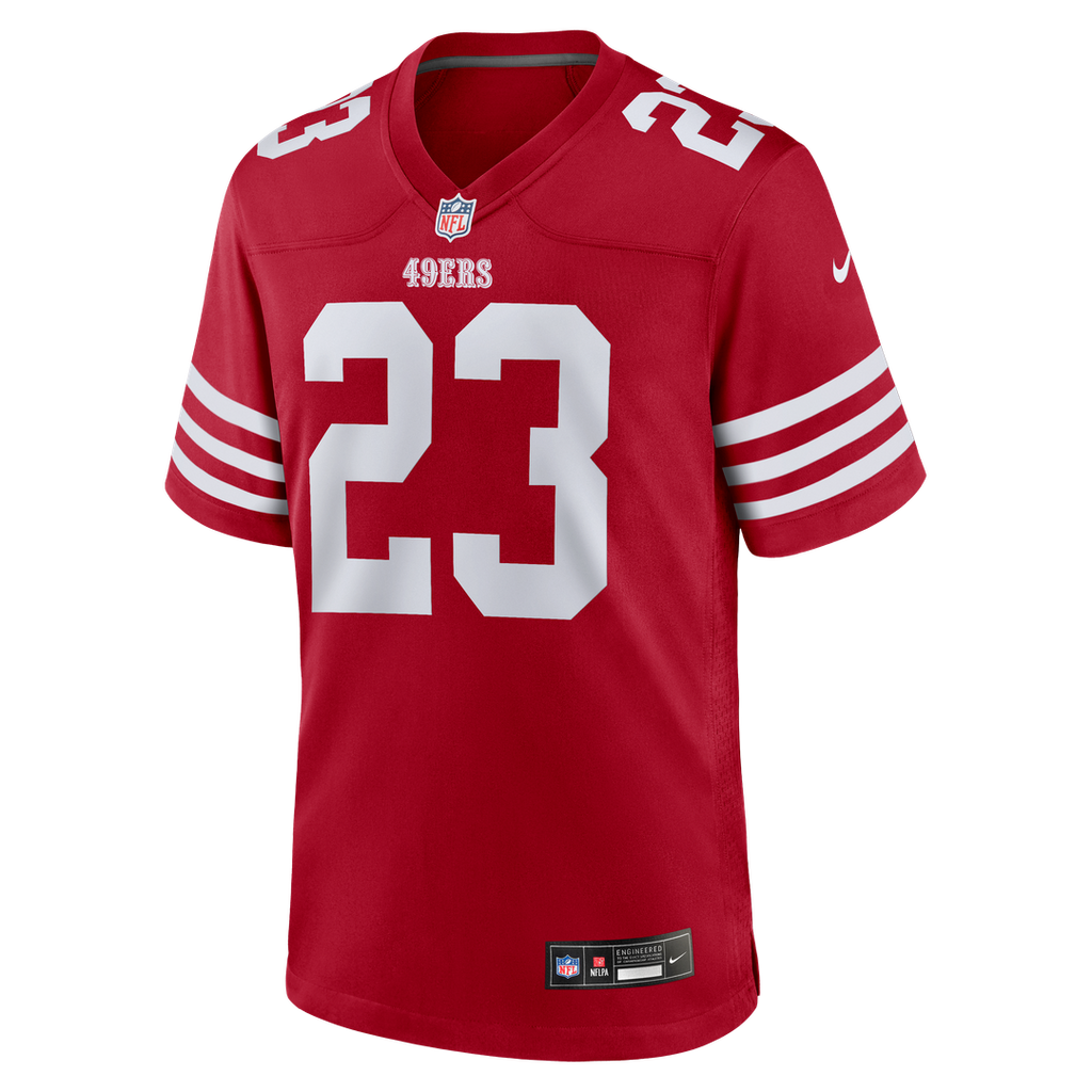 San Francisco 49ers Christian McCaffrey Nike White Game Jersey