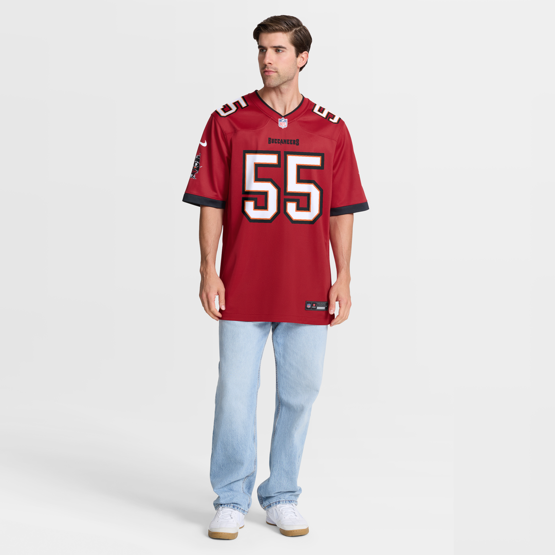 Tampa Bay Buccaneers Derrick Brooks Nike Red Retired Player Game Jersey