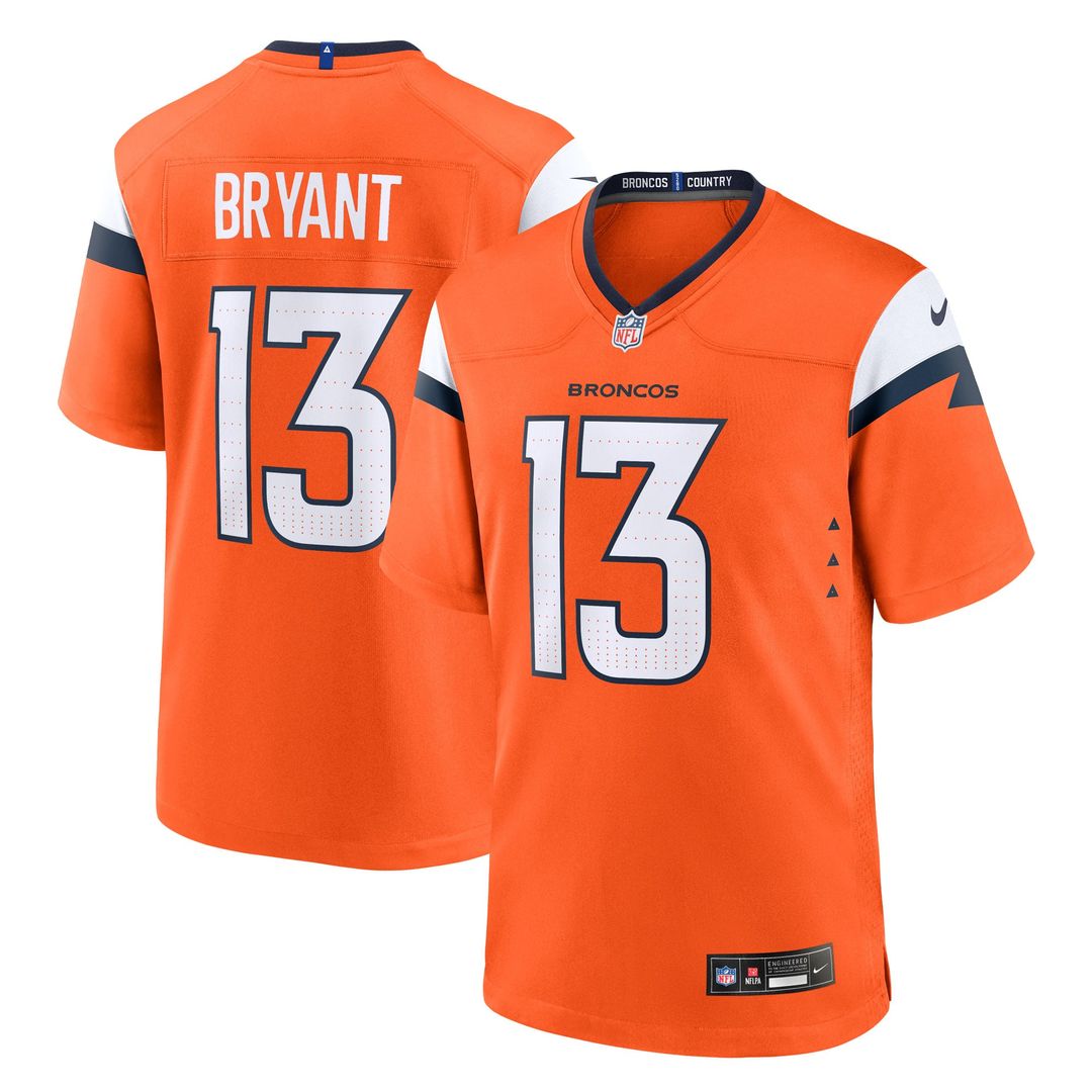 Denver Broncos Pat Bryant Nike Orange Game Jersey