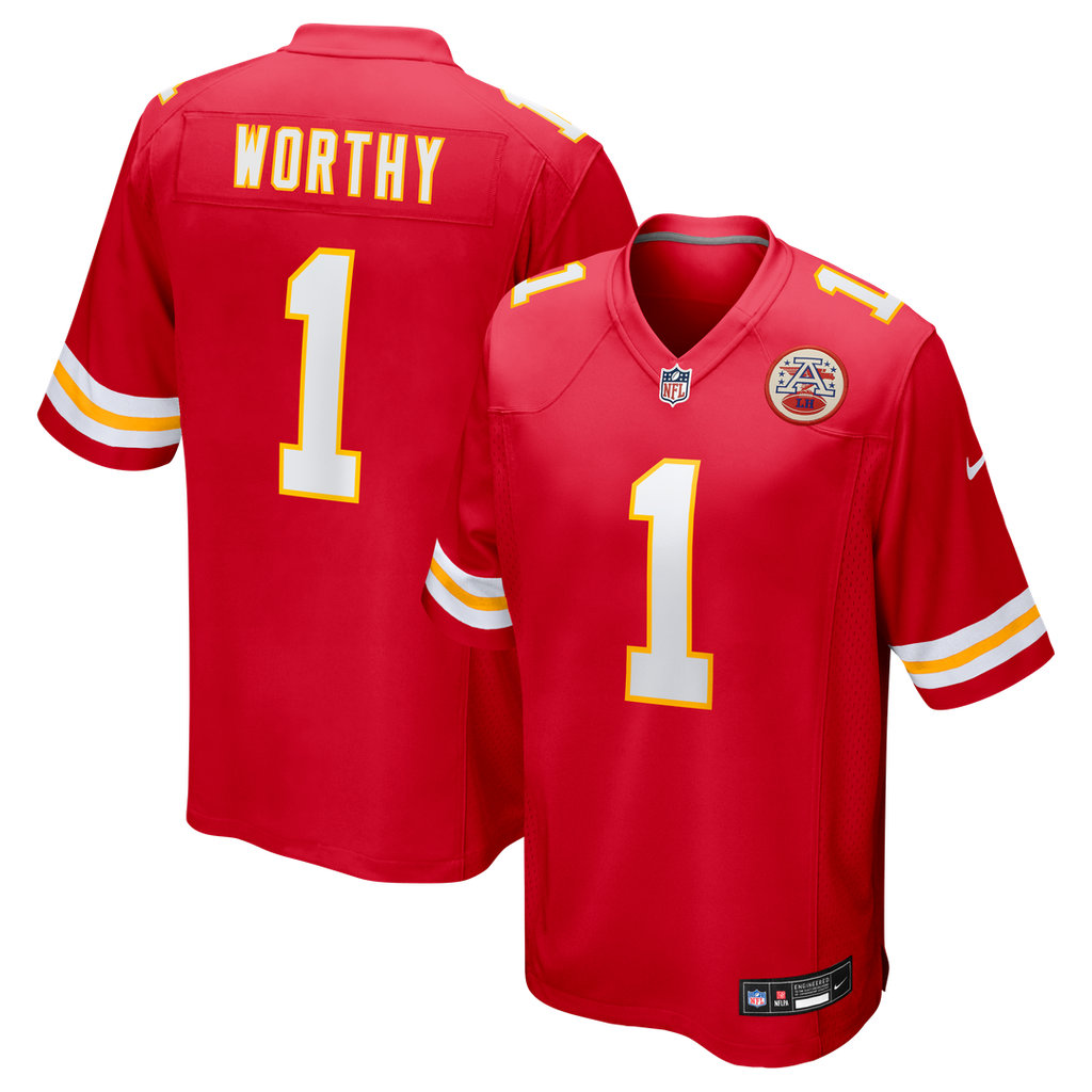 Kansas City Chiefs Xavier Worthy Nike Red Game Jersey