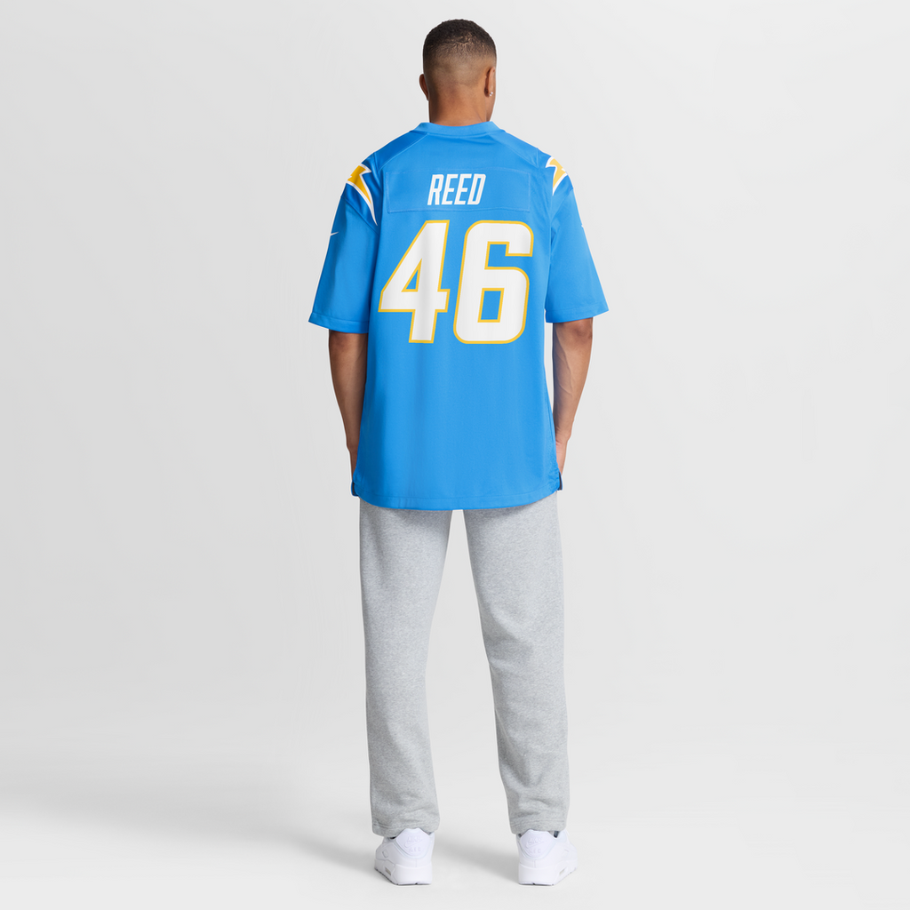 Los Angeles Chargers Nikko Reed Nike Powder Blue Game Jersey
