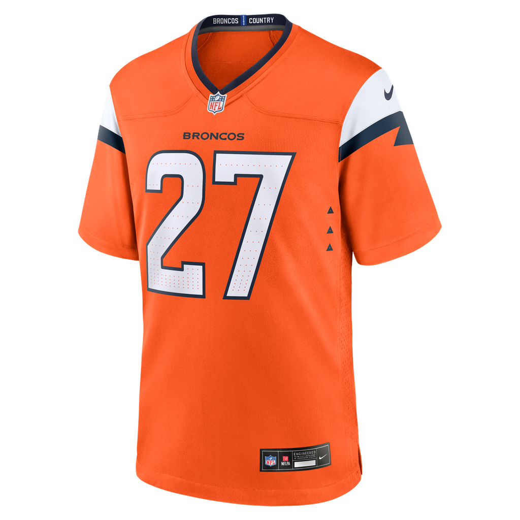 Denver Broncos J.K. Dobbins Nike Orange Game Jersey