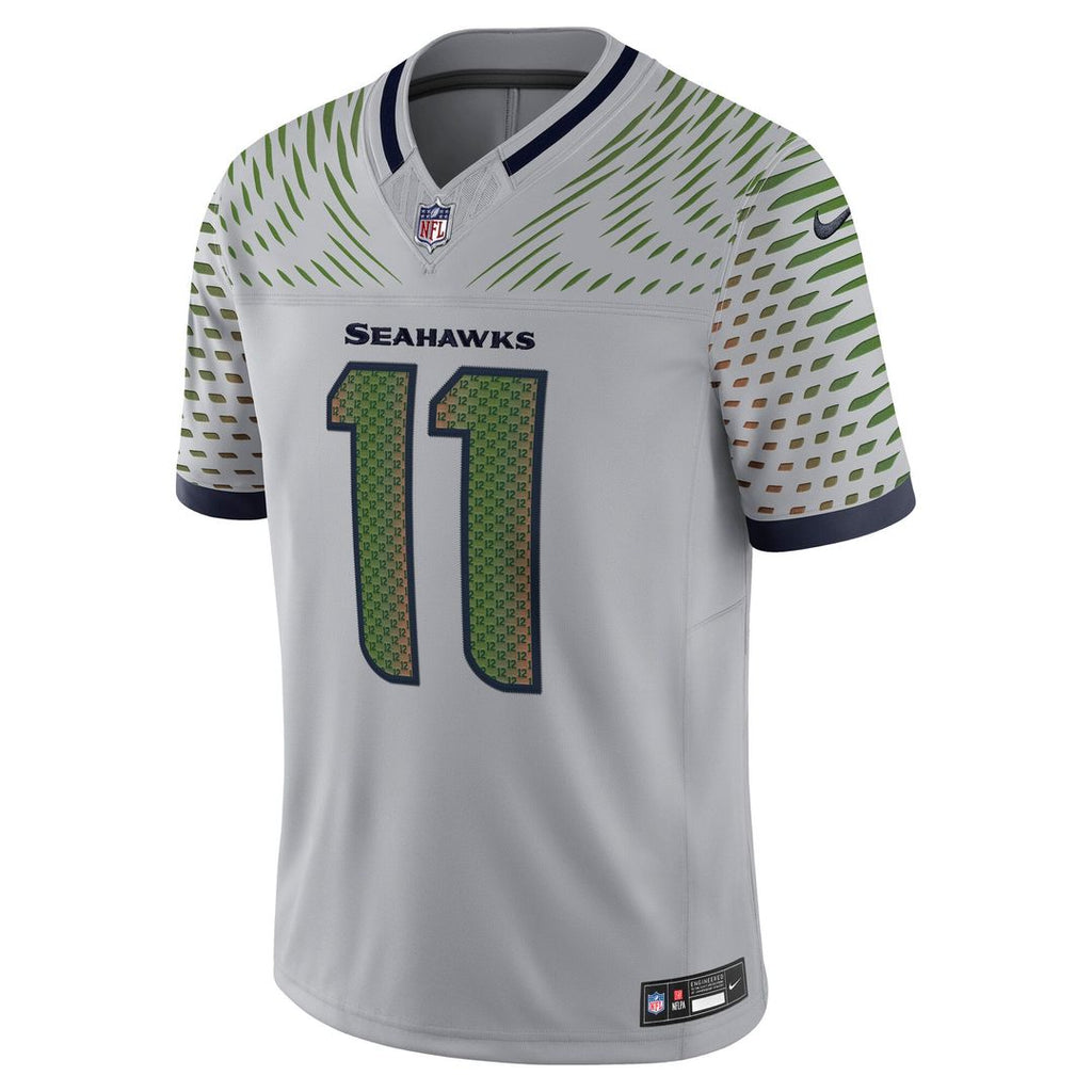 Seattle Seahawks Jaxon Smith - Njigba Nike Gray Rivalries Collection Stitched Limited Jersey