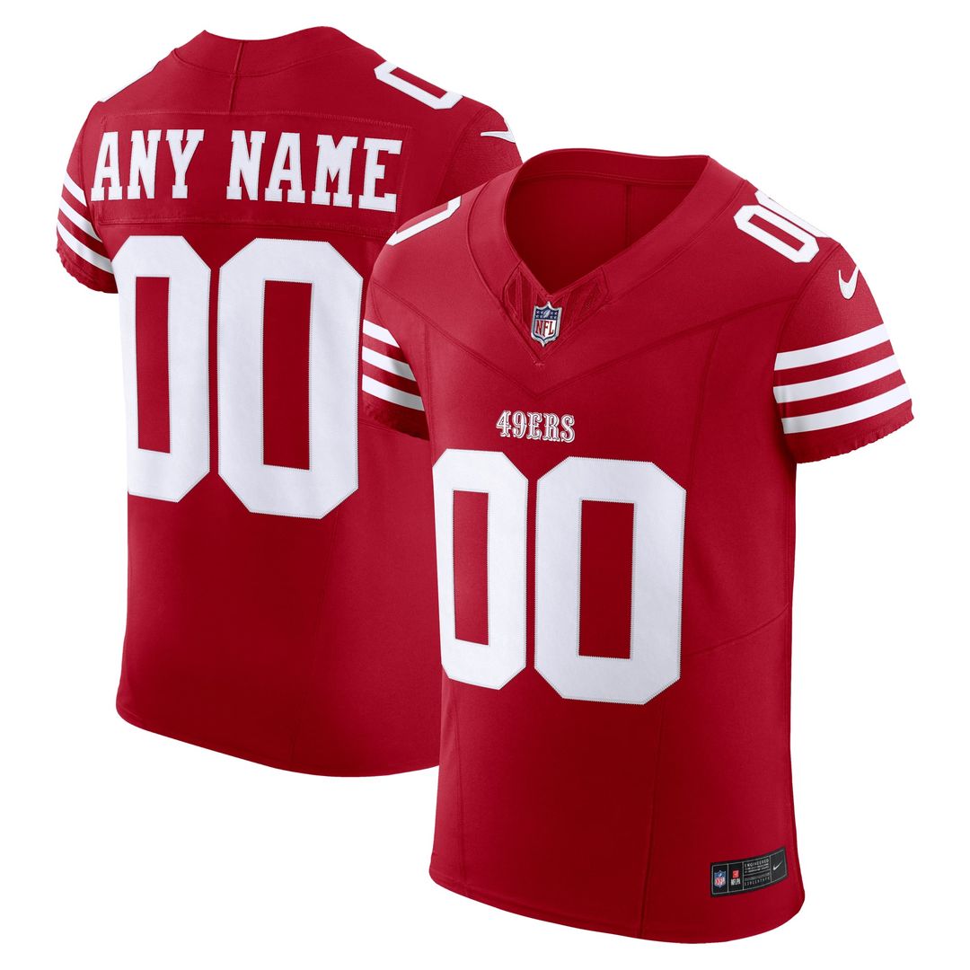 San Francisco 49ers Nike Scarlet Vapor FUSE Elite Custom Jersey