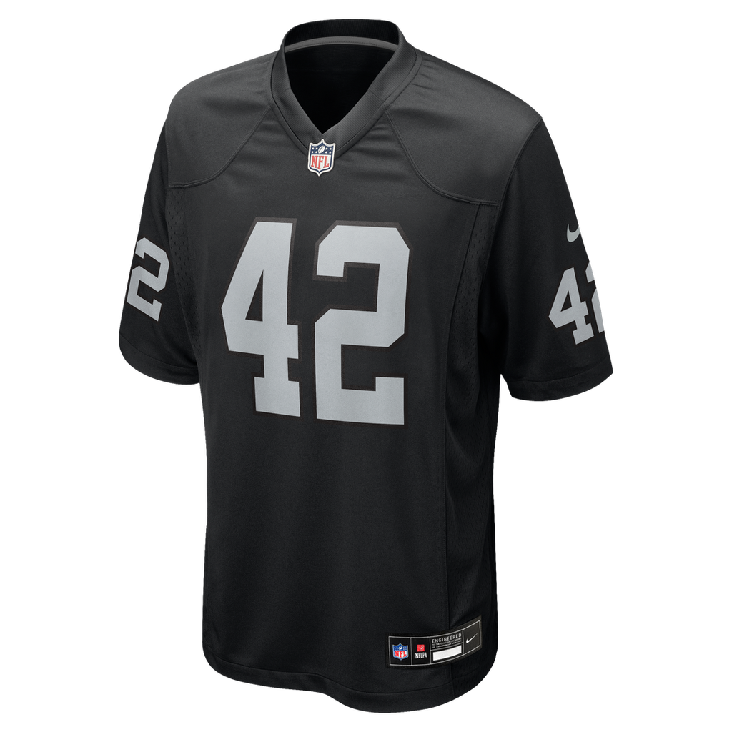 Las Vegas Raiders Ronnie Lott Nike Black Retired Player Game Jersey