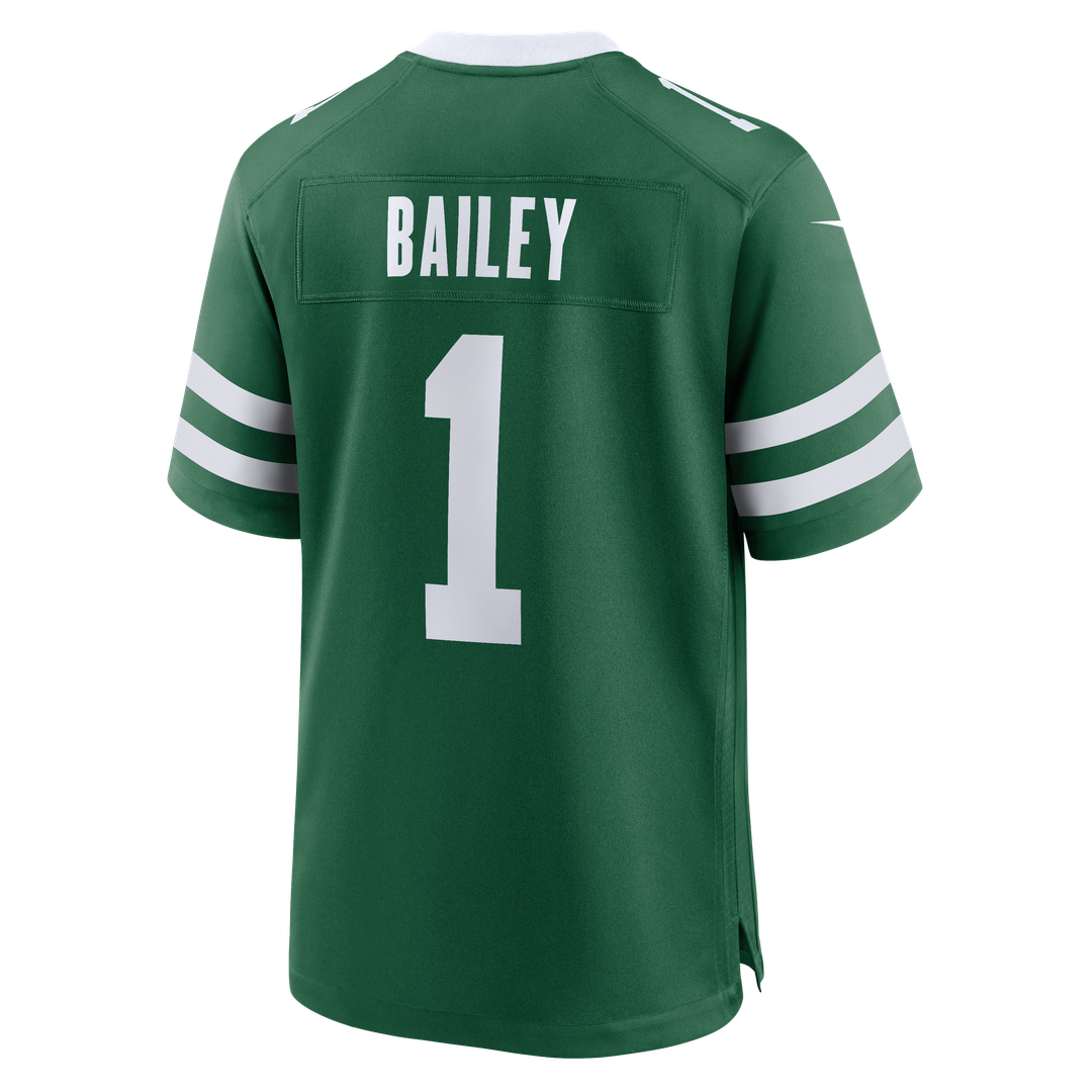 New York Jets David Bailey Nike Legacy Black Alternate Game Jersey