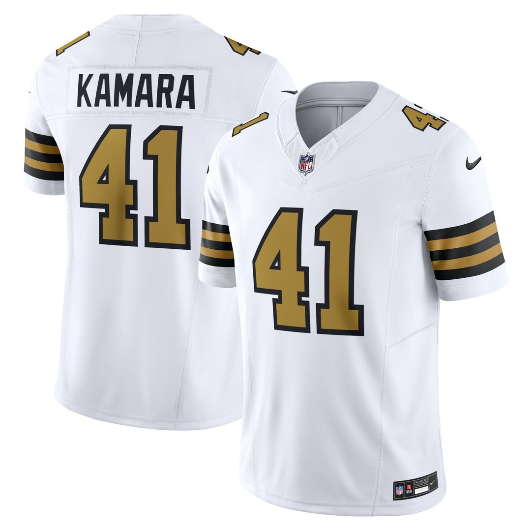 New Orleans Saints Alvin Kamara Nike White Alternate Vapor FUSE Limited Jersey