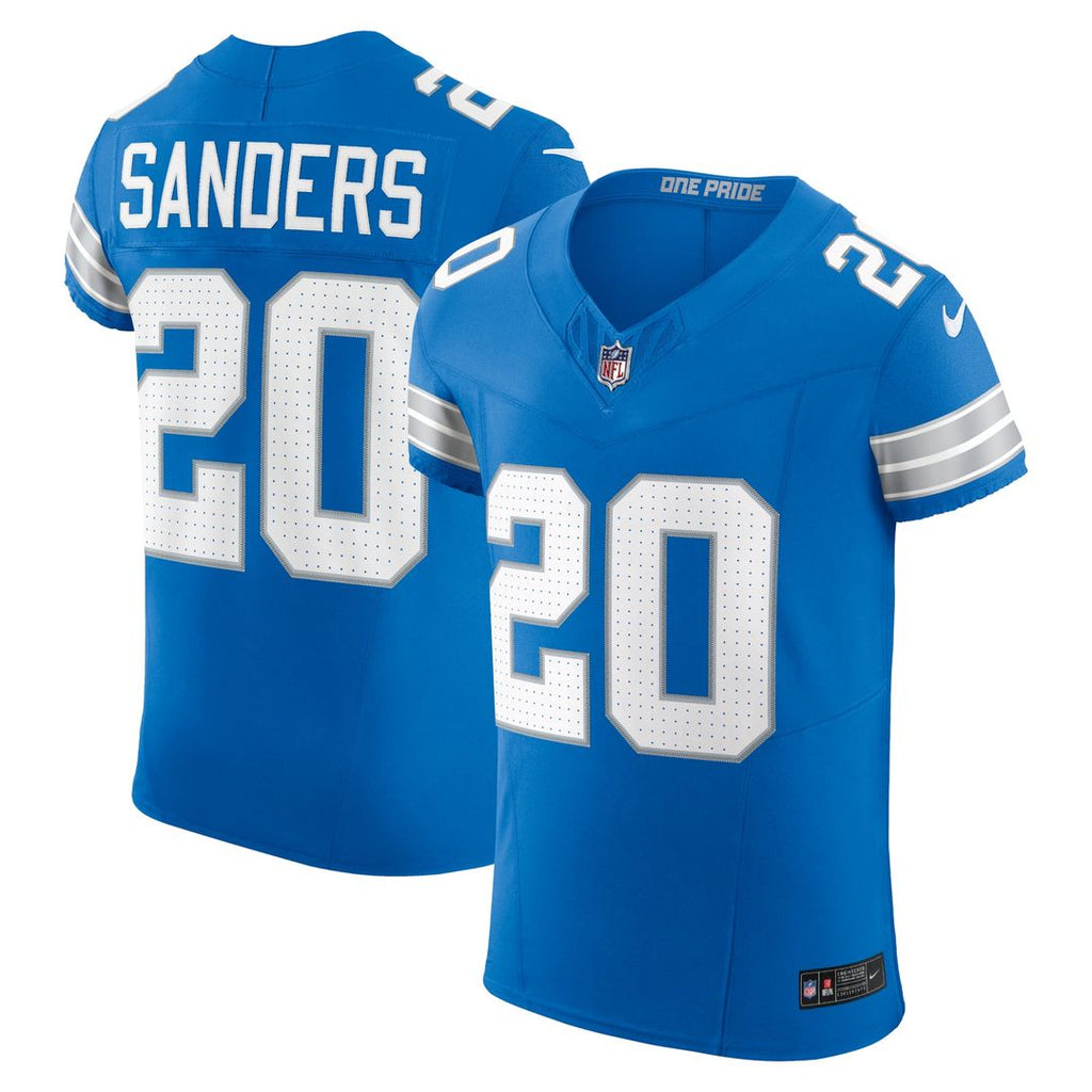 Detroit Lions Barry Sanders Nike Blue Team Vapor FUSE Elite Jersey