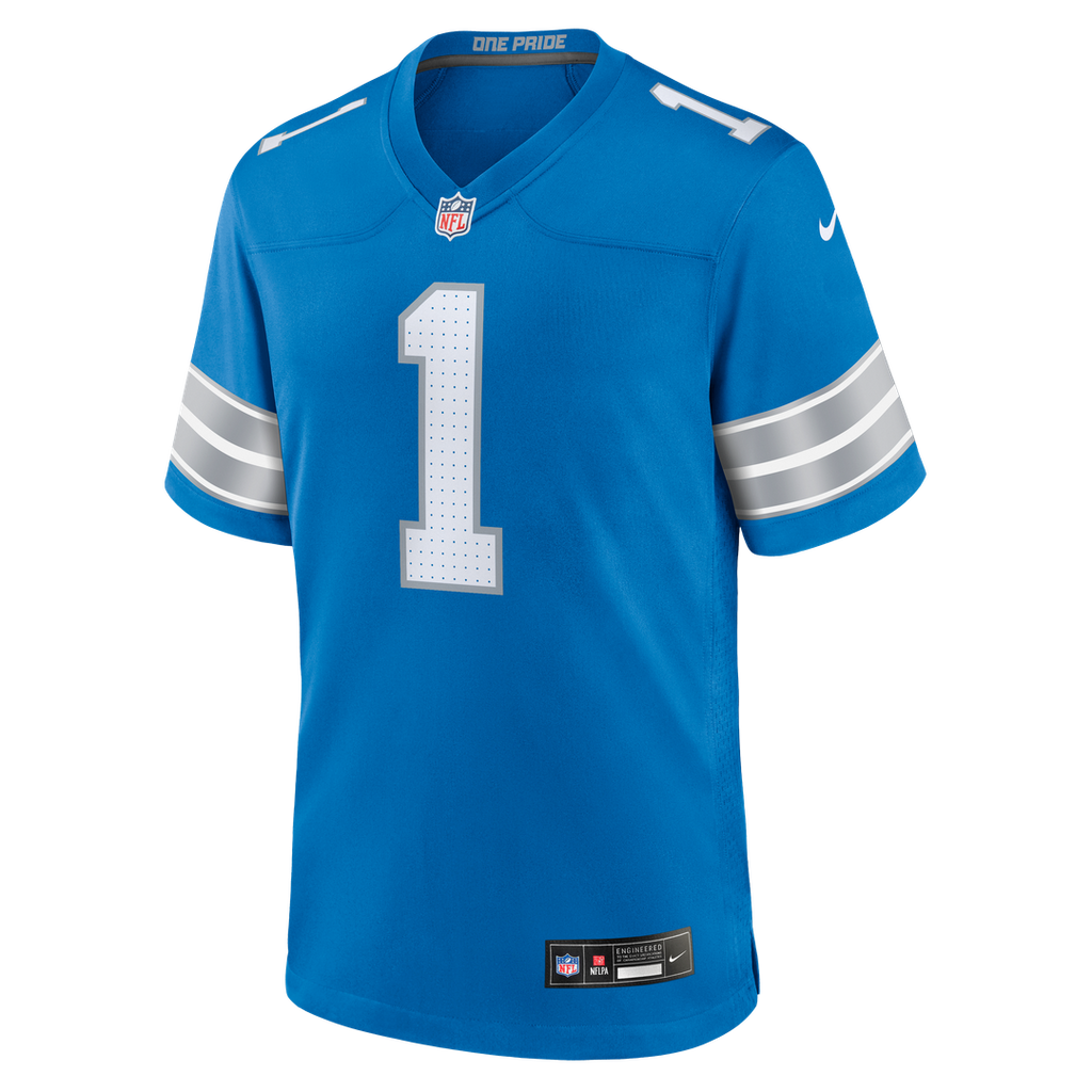 Detroit Lions Blake Miller Nike Blue Game Jersey