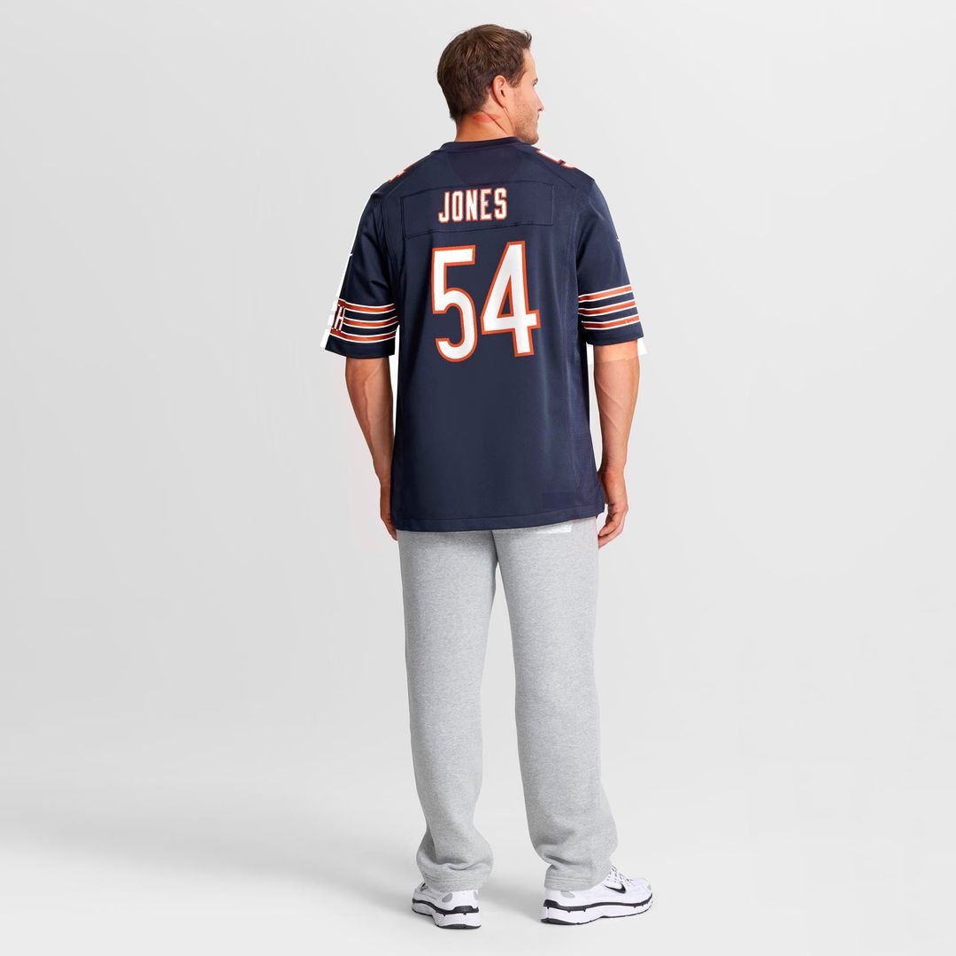 Chicago Bears Logan Jones Nike Navy Game Jersey