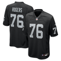 Las Vegas Raiders Caleb Rogers Nike Black Game Jersey