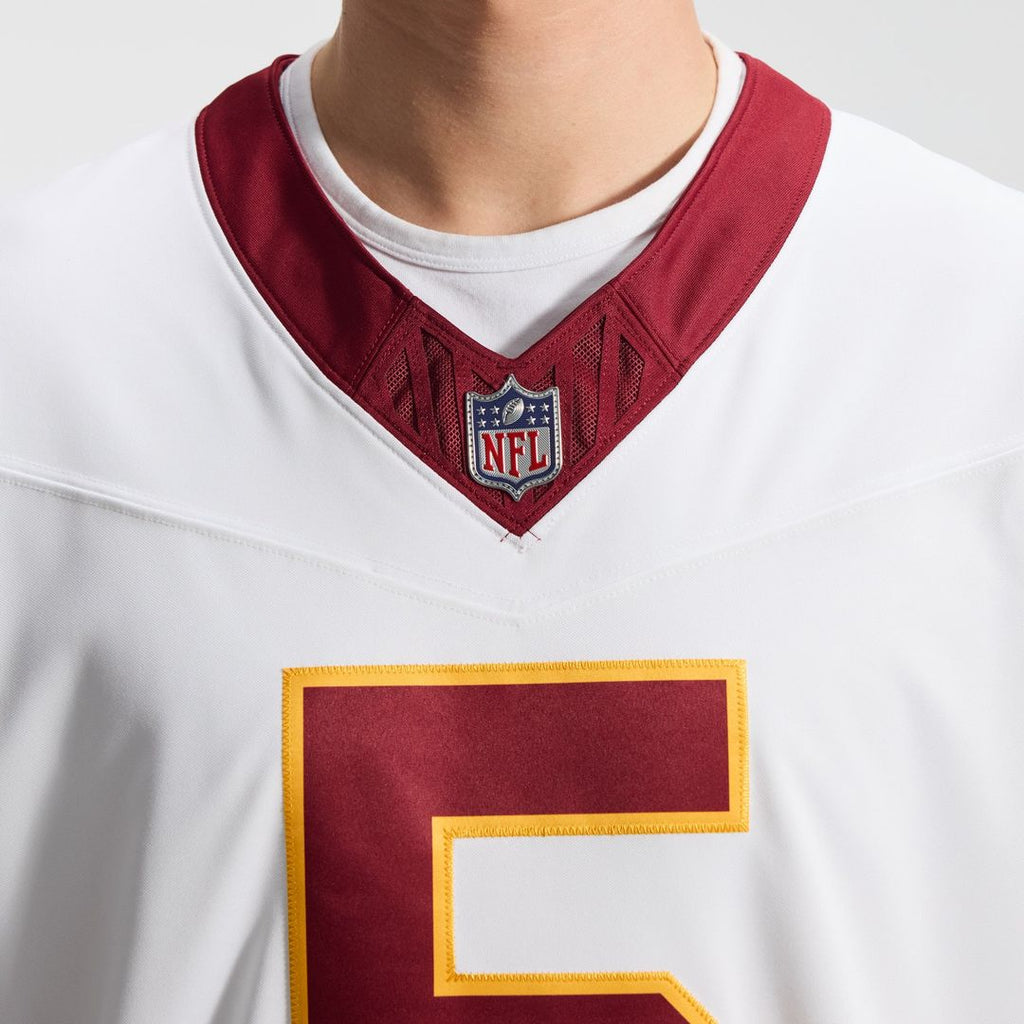 Washington Commanders Jayden Daniels Nike White Vapor FUSE Stitched Limited Jersey
