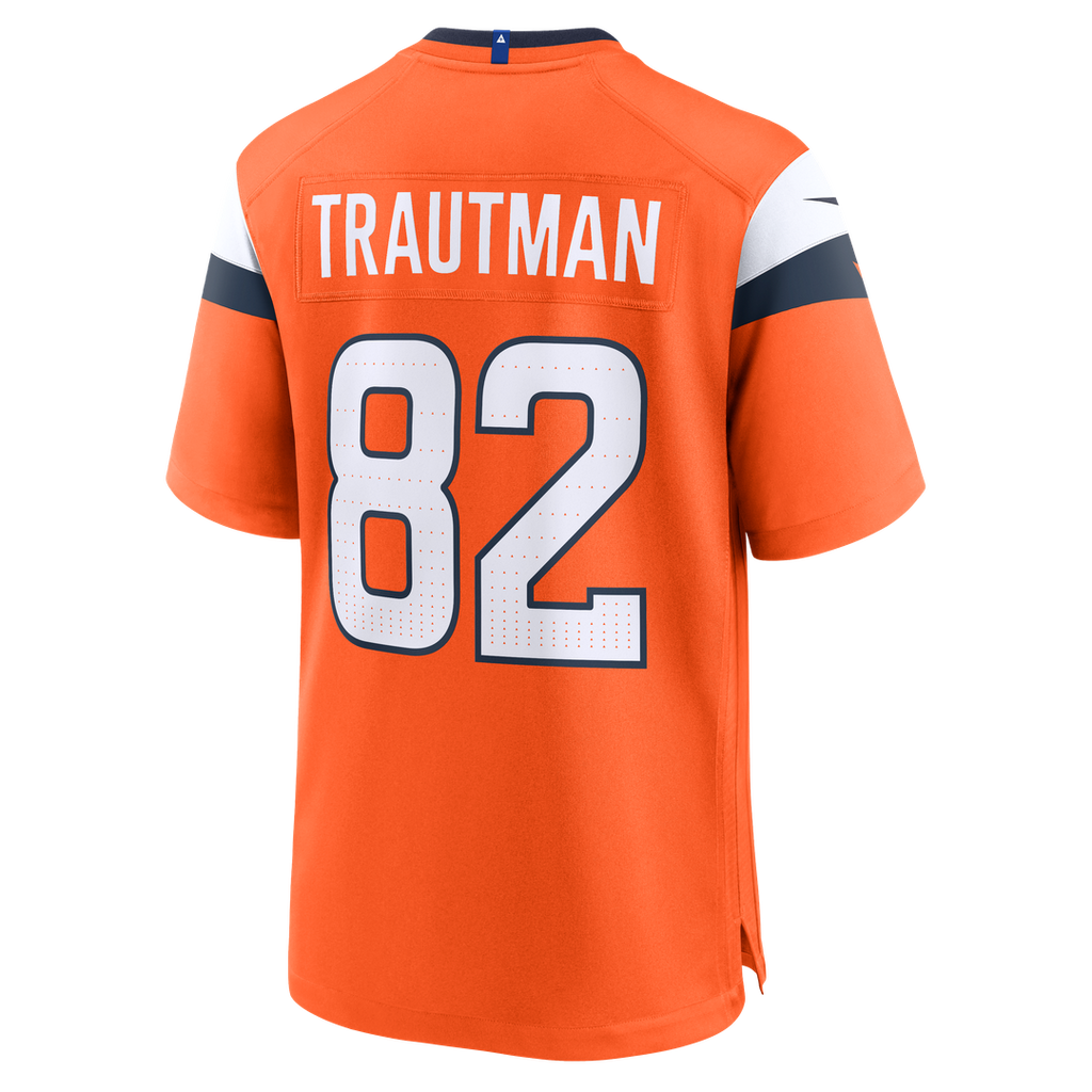 Denver Broncos Adam Trautman Nike Orange Game Jersey