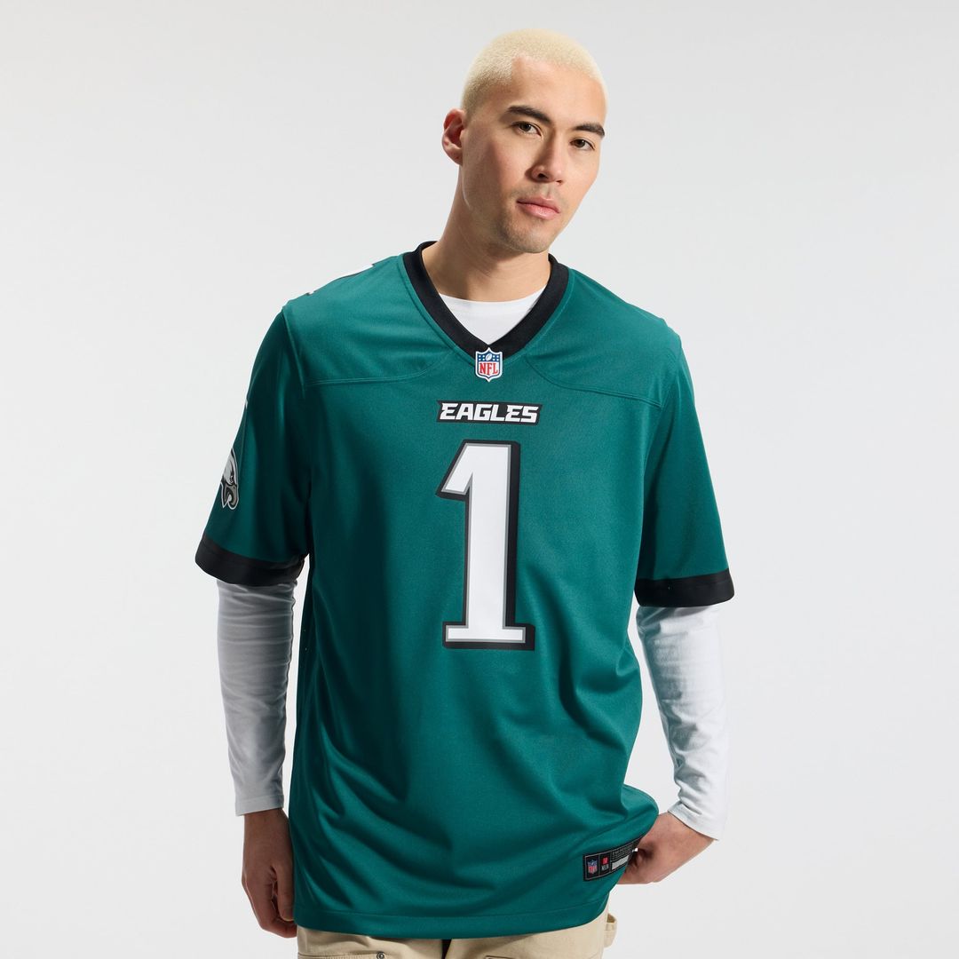 Philadelphia Eagles Jalen Hurts Nike Midnight Green Game Jersey
