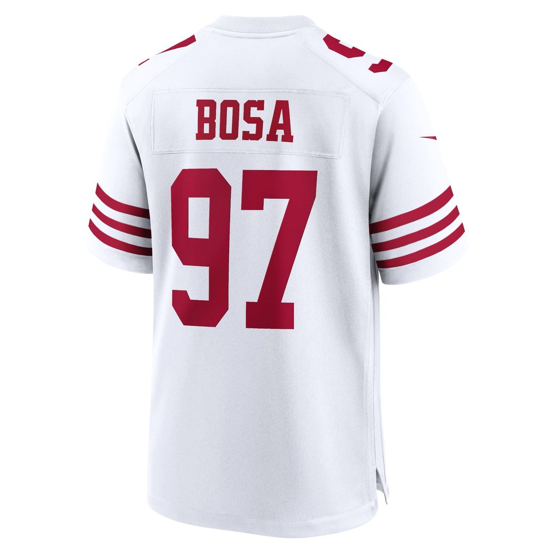 San Francisco 49ers Nick Bosa Nike White Game Jersey
