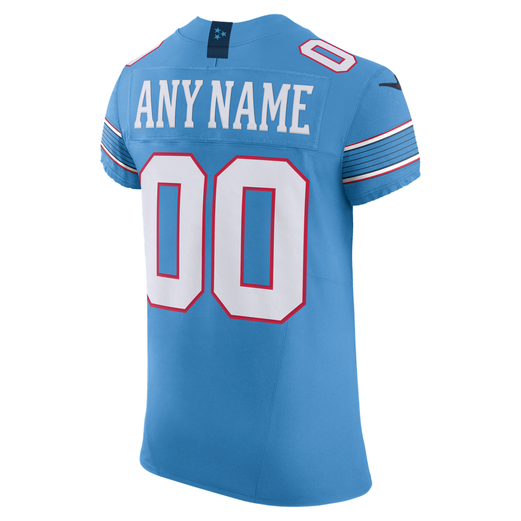 Tennessee Titans Nike Light Blue Vapor FUSE Elite Custom Jersey