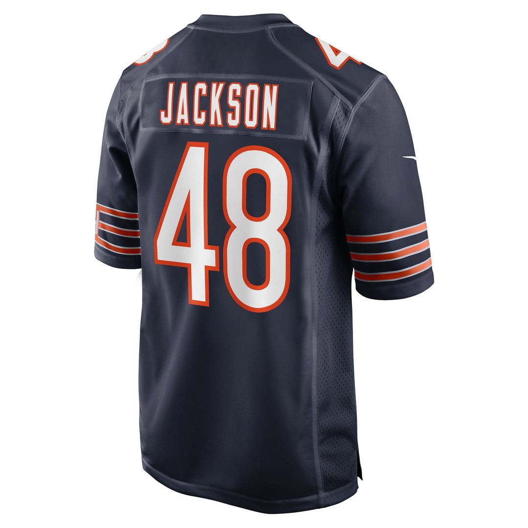 Chicago Bears D'Marco Jackson Nike Navy Game Jersey