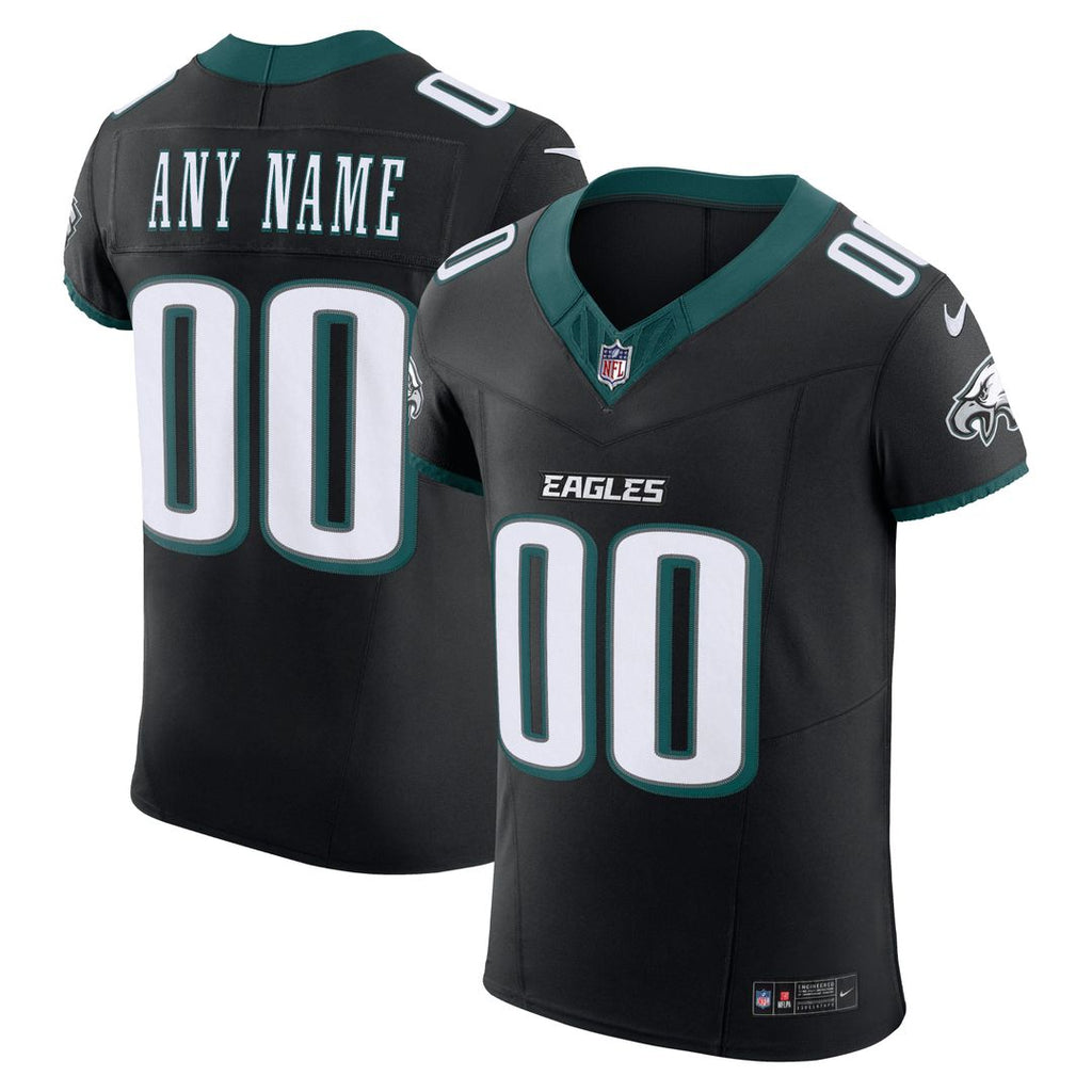 Philadelphia Eagles Nike Black Alternate Vapor FUSE Elite Custom Jersey