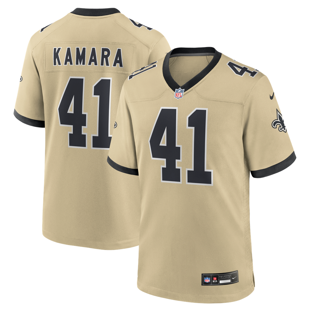 New Orleans Saints Alvin Kamara Nike Gold Gameday Golds Alternate Game Jersey