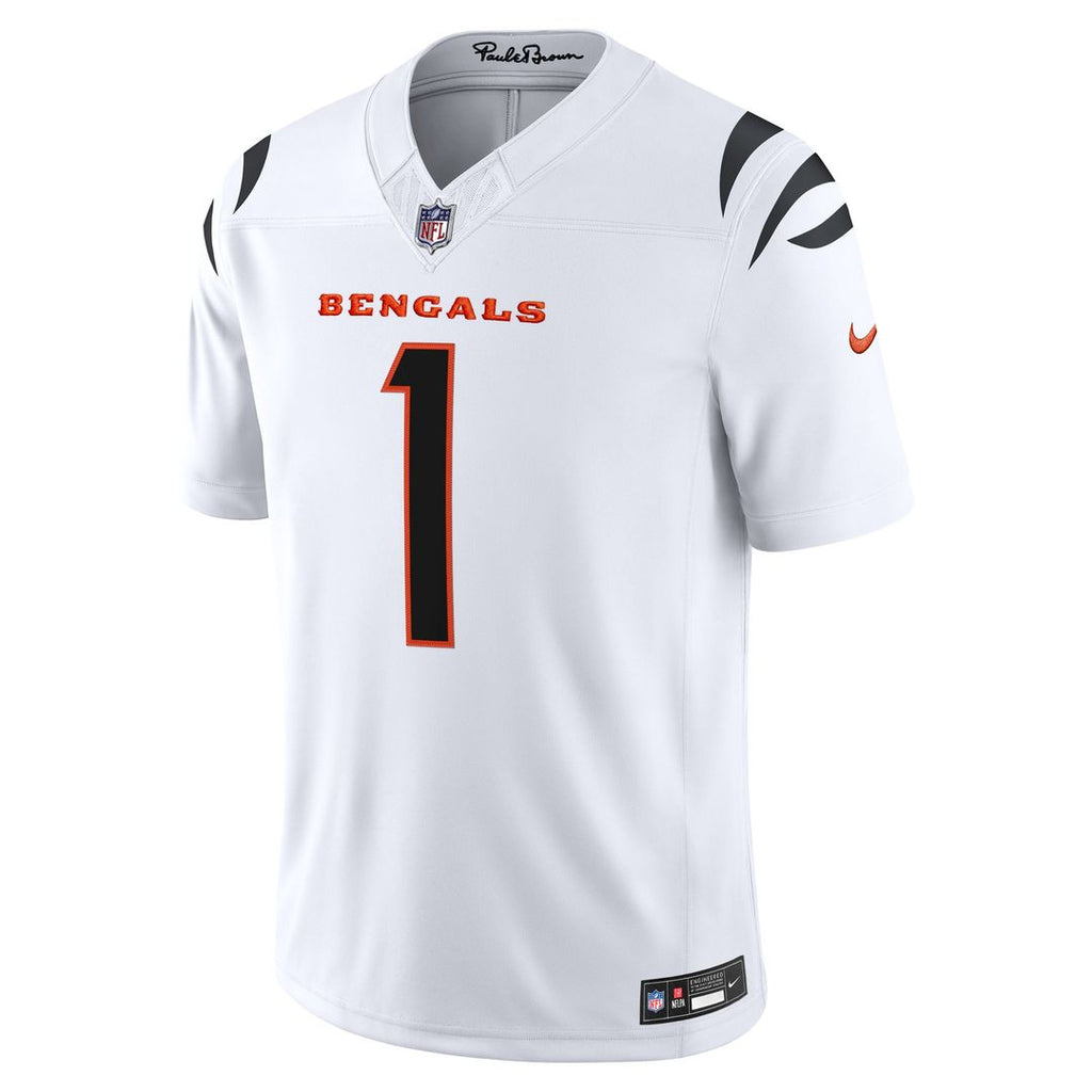 Cincinnati Bengals Ja'Marr Chase Nike Orange Alternate Vapor FUSE Stitched Limited Jersey