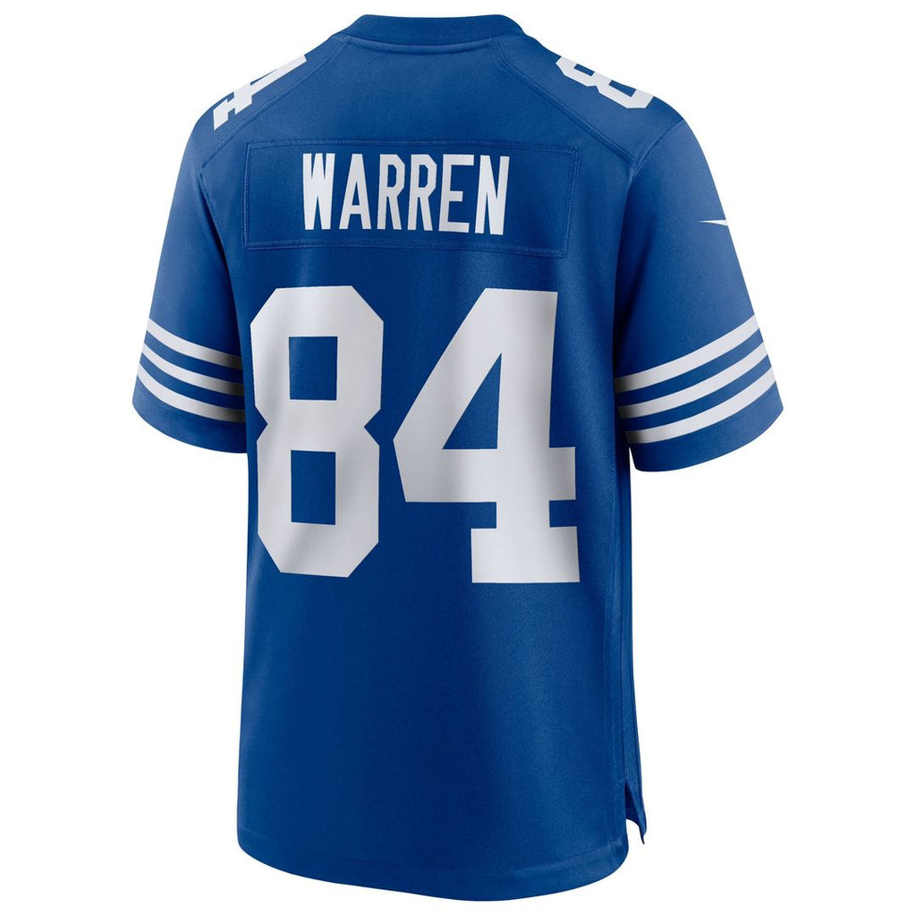 Indianapolis Colts Tyler Warren Nike Royal Alternate Game Jersey