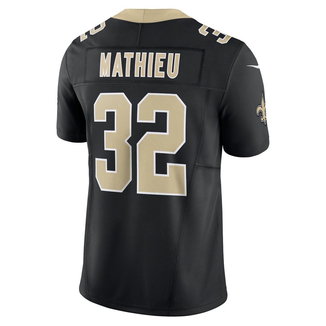 New Orleans Saints Tyrann Mathieu Nike Black Vapor FUSE Limited Jersey