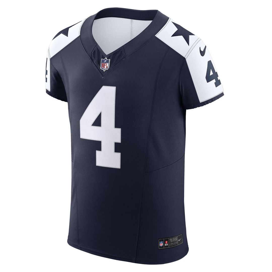 Dallas Cowboys Dak Prescott Nike Navy Alternate Vapor FUSE Elite Jersey
