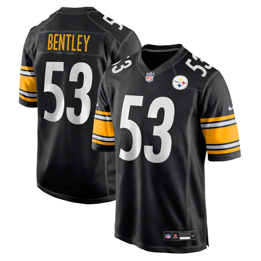 Pittsburgh Steelers JaWhaun Bentley Nike Black Game Jersey